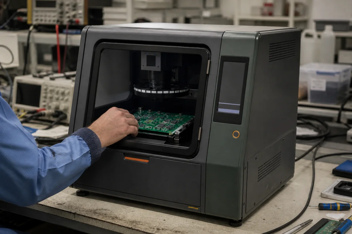 PCBA optical inspection — AXI.VISION V240